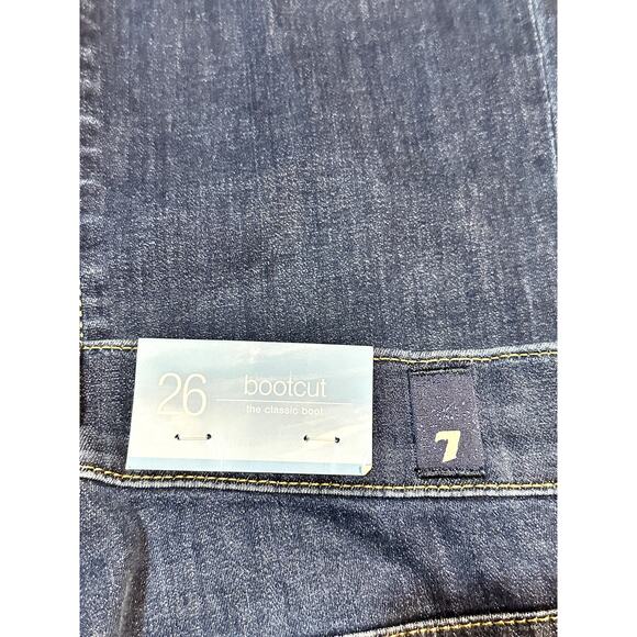 NWT 7 For All Mankind Size 26 Bootcut Bair High Waisted Jeans - Picture 6 of 6